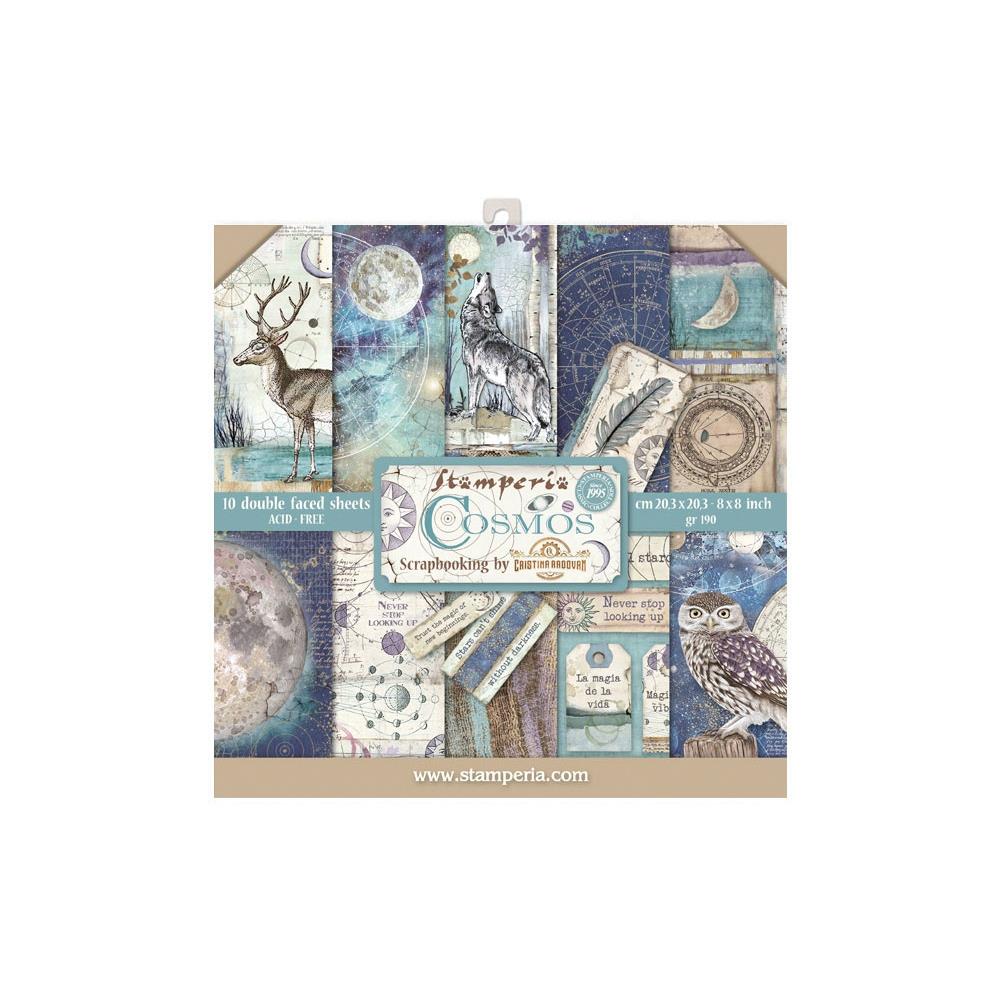 Stamperia Double-Sided Paper Pad 8"X8" 10/Pkg - Cosmos