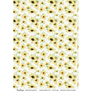 CrafTangles A4 Transfer It Sheets - Sunflower Pattern