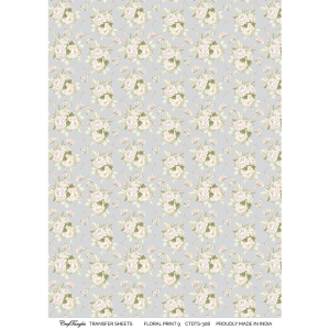 CrafTangles A4 Transfer It Sheets - Floral Print 9