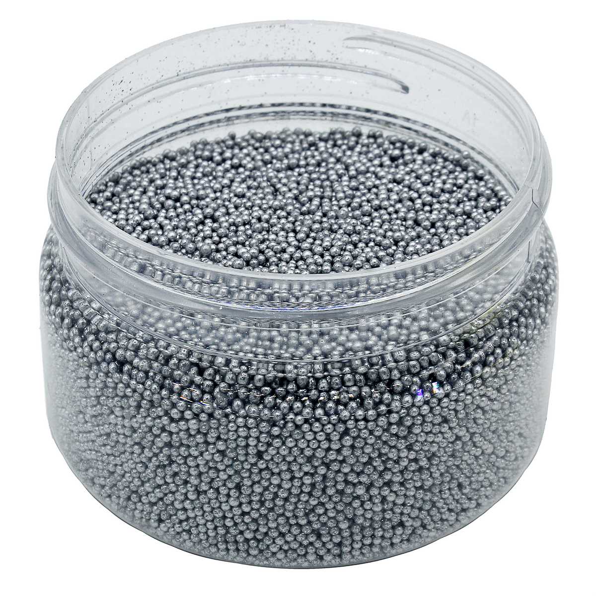 Micro Mini Pearl Beads - Silver