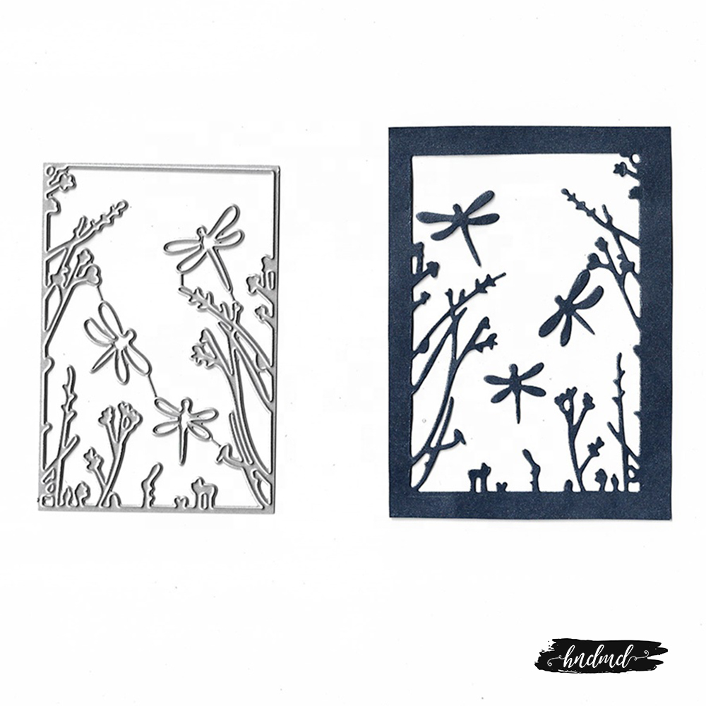 Steel Background Dies - Small Dragonflies Grid