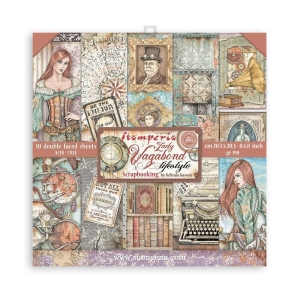 Stamperia Double-Sided Paper Pad 8"X8" 10/Pkg - Lady Vagabond Lifestyle