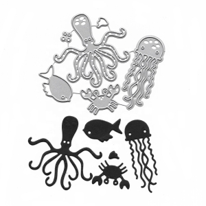 Steel Dies - Sea Animals / Creatures (Set of 6 dies)