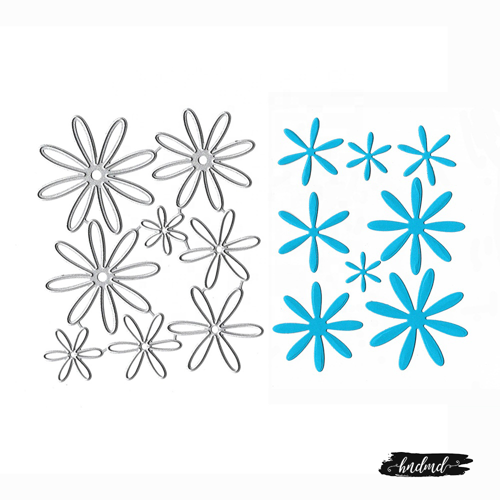 Steel Cutting Dies - Flowers (Set of 8 dies) (XY656)
