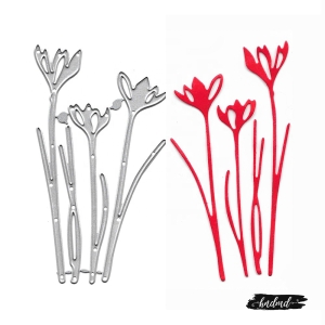 Steel Cutting Dies - Delicate Flowers (Set of 4 dies)