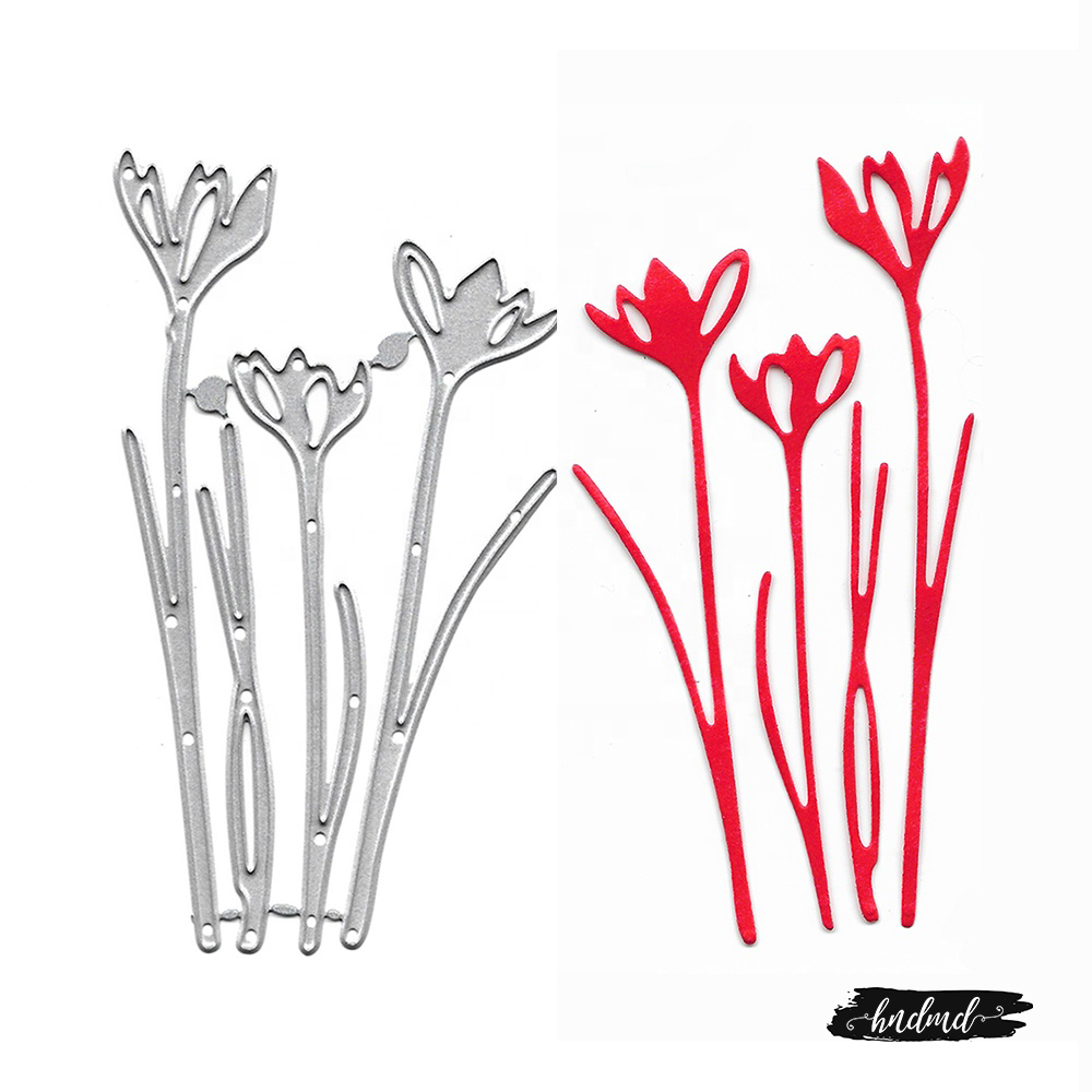 Steel Cutting Dies - Delicate Flowers (Set of 4 dies)