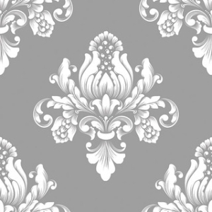 German Decoupage Napkins (5 pcs) - Barok Silver