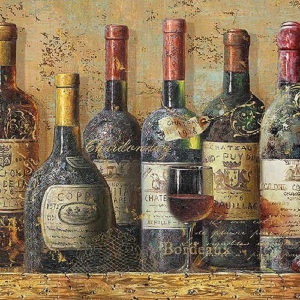 German Decoupage Napkins (5 pcs) - Best Wines