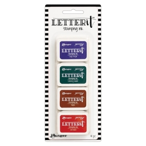 Ranger Letter It Stamping Ink Set # 4 (Set of 4)
