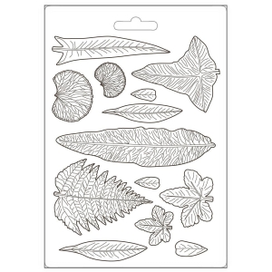 Stamperia Soft Maxi Mould A5 - Leaves, Romantic Garden House