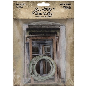 Tim Holtz Idealogy Baseboard Frames 10/Pkg - Window