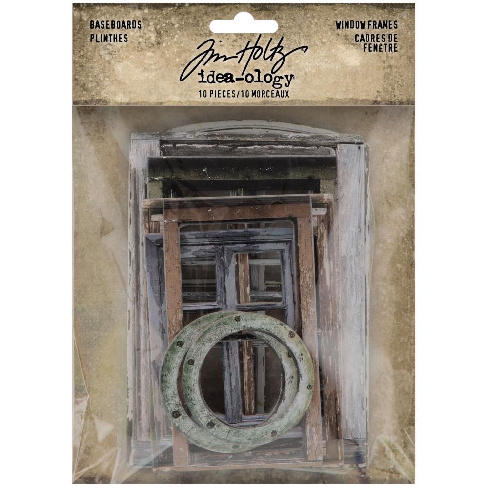 Tim Holtz Idealogy Baseboard Frames 10/Pkg - Window