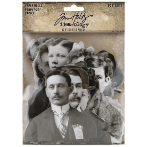 Tim Holtz Idealogy Ephemera Pack - Potraits (42/Pkg)
