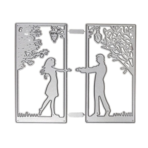 Steel Background Dies - Couple Grid (Set of 2 dies) (LC502)