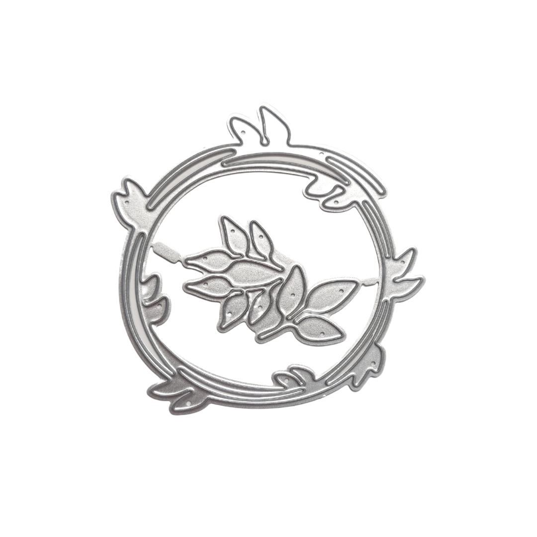 Steel Dies - Leaves and Wreath (Set of 2 dies)