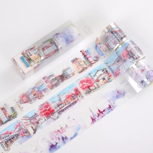 Clear PET Sticker Rolls Set - Houses (Pack of 3 rolls) (PCT-008)