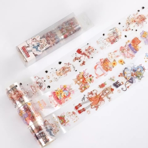 Clear PET Sticker Rolls Set - Girls (Pack of 3 rolls) (PCT-016)