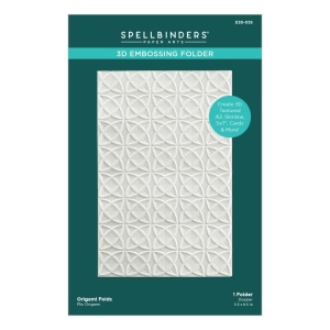 Spellbinders 3D Embossing Folder 5.5"X8.5" - Origami Folds