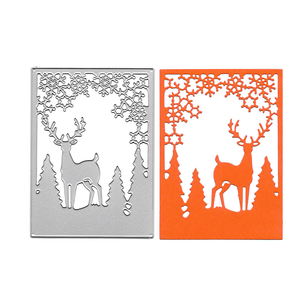 Steel Background Dies - Deer in Winter