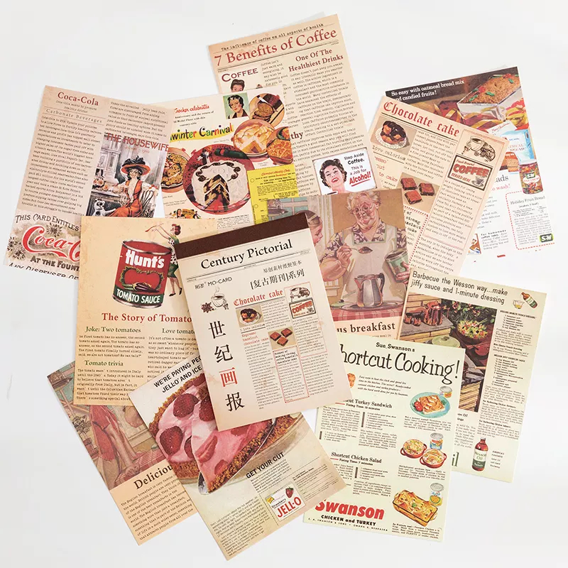 Vintage Journalling Pattern Paper Booklet - Century Pictorial