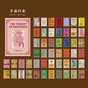 Journal Ephemera Pack (50 pcs) - The Pursuit of Happiness