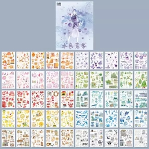 Journalling Sticker book with Elements (50 Sheets) - Colourful Elements