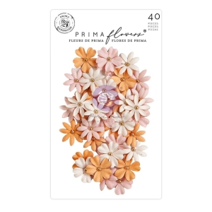Prima Marketing Mulberry Paper Flowers - Midnight Scare/Luna
