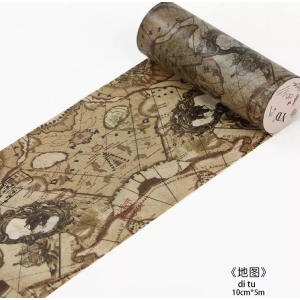 Washi Tape - Vintage Maps (10 cm by 5 metres)