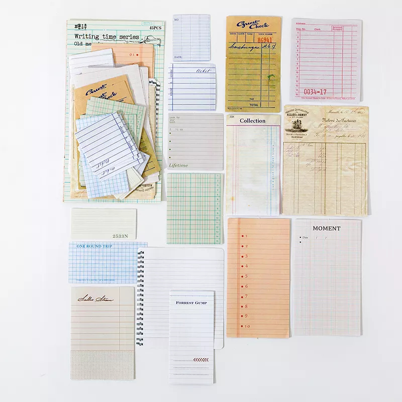 Journal Ephemera Stickers - Recipts (45 pcs)
