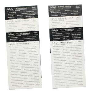 CrafTangles Precut Journal Stickers - ChitChat Sentiments Combo (544 stickers)