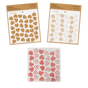 CrafTangles 6"x6" Stencil - Love Hearts (Layering Stencils)