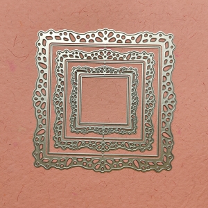 Steel Cutting Dies - Large Ornate Square Frames (Set of 6 dies)