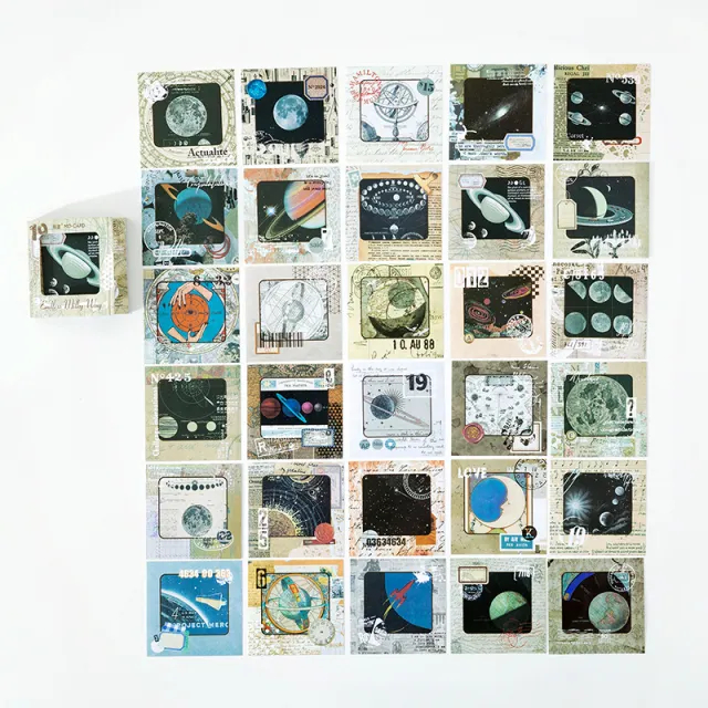 Journal Ephemera Stickers (60 pcs) - Planets