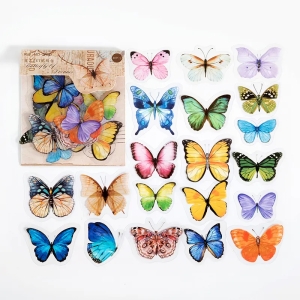 Clear PET Stickers (40 pcs) - Butterfly of Dreams (MMK06F277)