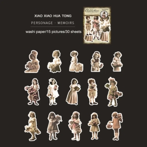 Vintage Retro Characters (30 pcs) (HGD-TRUZ002)