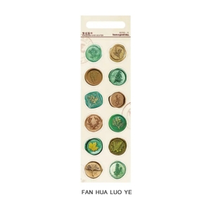 Wax Seal Stickers - Flowers and Leaves