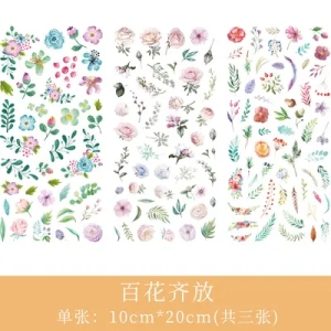 Journal Ephemera Stickers - Pretty Flowers