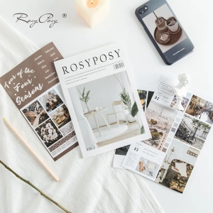 Journalling Sticker book with Elements (20 Sheets) - RosyPosy Vol. 1