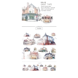 Vintage Building Washi Tape (NBWSR-16)