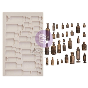 Prima Marketing Finnabair Decor Moulds 5"X8"X8mm - Apothecary Bottles