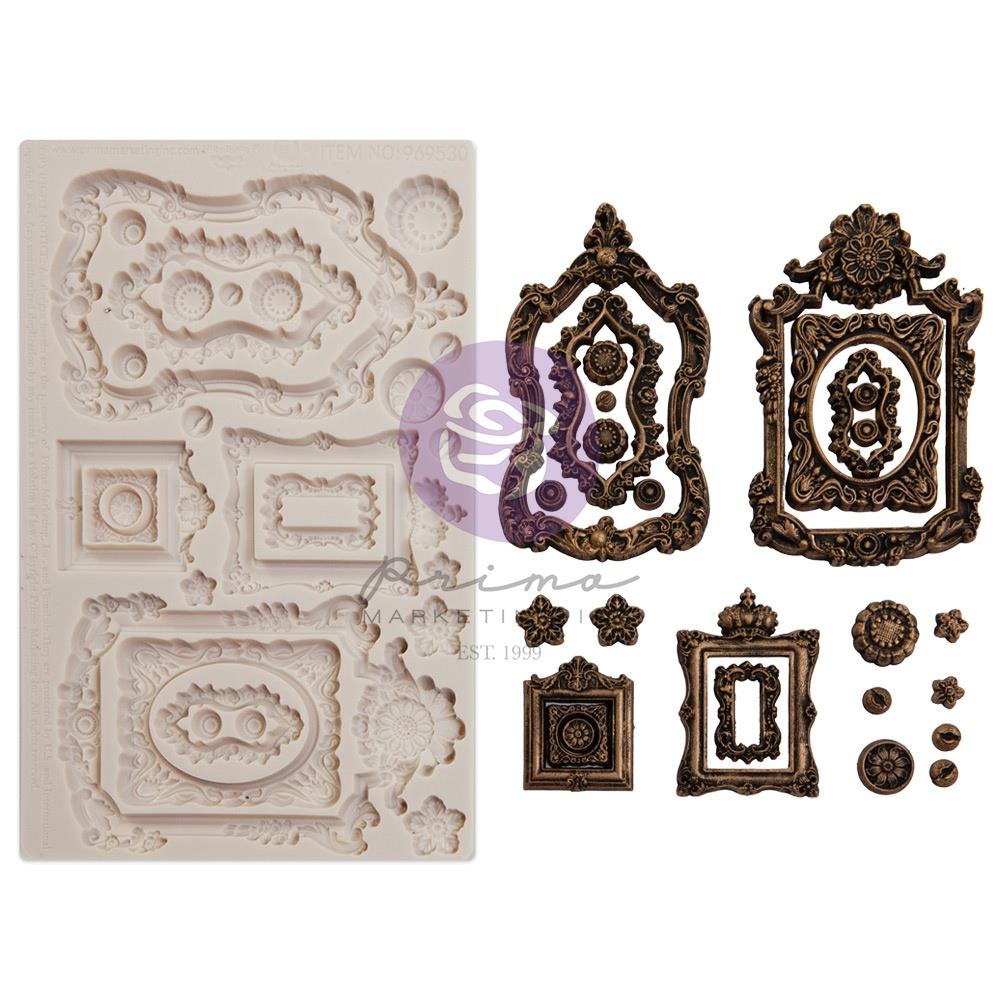 Prima Marketing Finnabair Decor Moulds 5"X8"X8mm - Ornate Frames