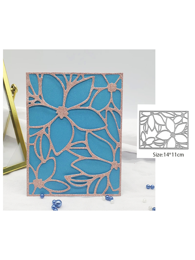 Steel Background Dies - Open Floral Grid