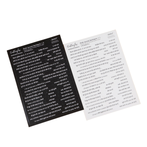 CrafTangles Precut Journal Stickers - Hindi Sentiments 1