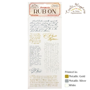 Stamperia Rub-On 4"X8.5" - Create Happiness Christmas Plus Christmas Letters