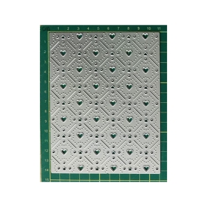 Steel Background Dies - Dot Heart Grid