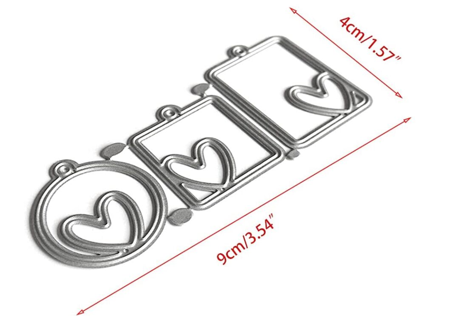 Steel Dies - MIni Tags or Pendants (Set of 3 dies)