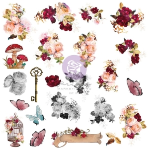 Prima Lost in Wonderland Vellum Ephemera 46/Pkg