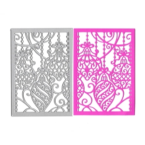 Steel Background Dies - Christmas Ornaments (XY893)