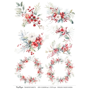 CrafTangles A4 Transfer It Sheets - Spring Flowers 46