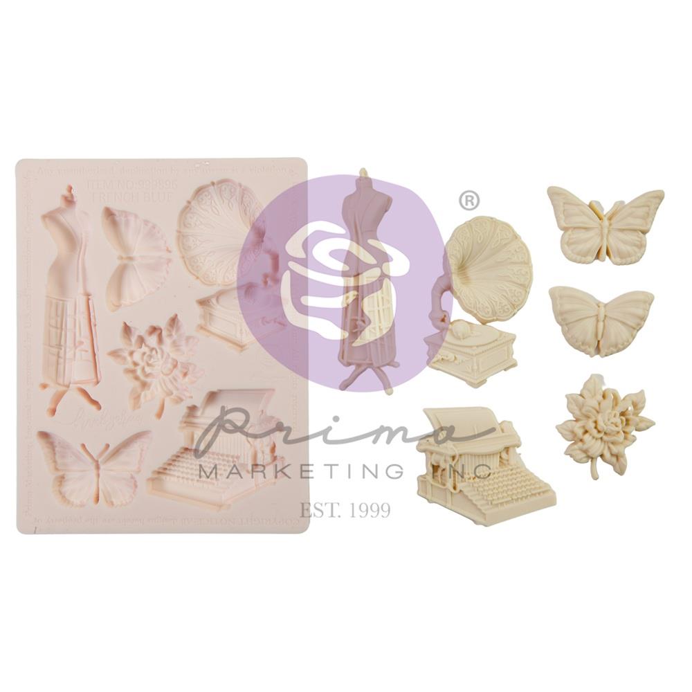 Prima Finnabair Decor Moulds 3.5"X4.5" - French Blue